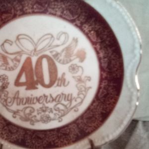 40th anniversary hanging plate